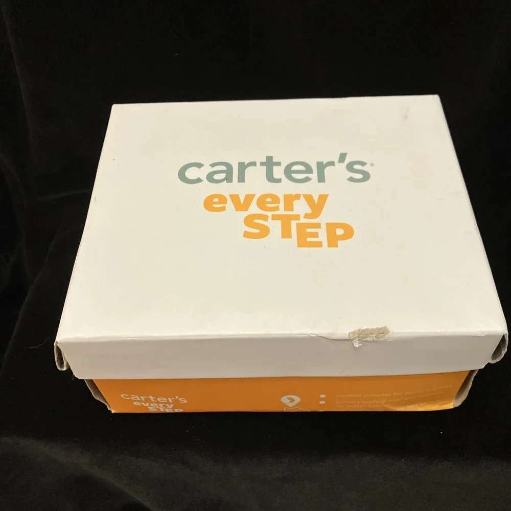 Carters Every Step Jaden Brown Walking Shoes Sz 5 Toddler Sneakers w/ Box